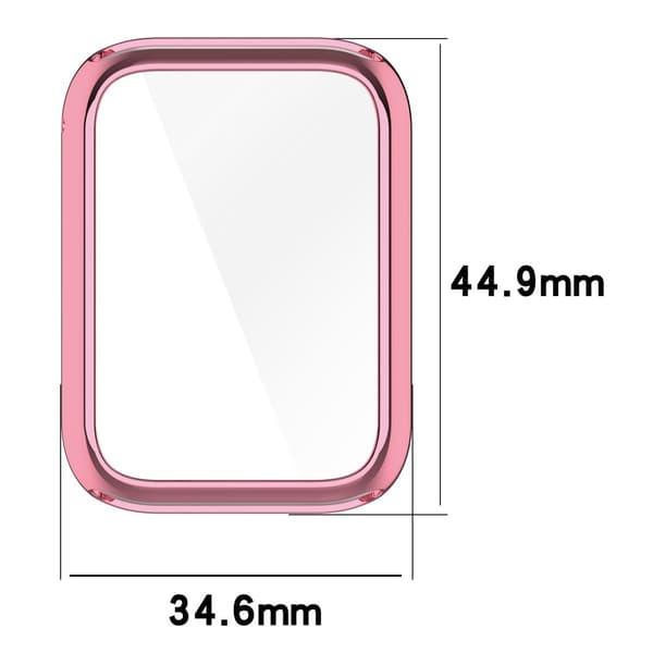 Xiaomi Smart Band 9 Pro klockfodral Allround flexibelt galvaniserat skyddsfodral - Roséguld Rosa