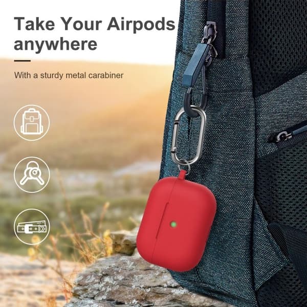 AirPods Pro tykt silikonetui - Rød Red