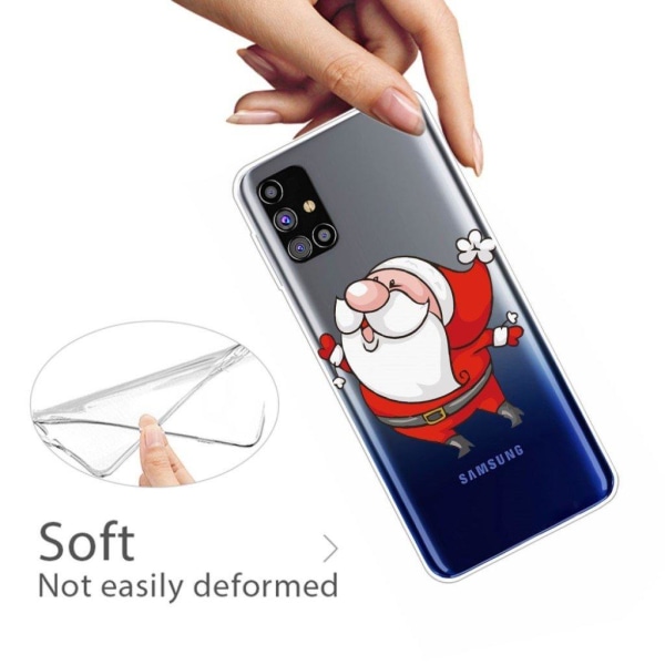 Joulu Samsung Galaxy M51 tapauksessa - Tanssiva Joulupukki Red