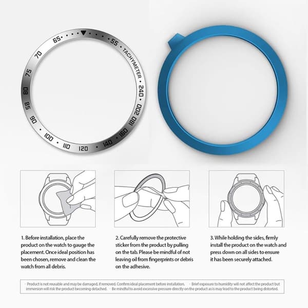 Samsung Galaxy Watch 4 (44mm) - cool ram i rostfritt stål - Silver / Svart multifärg