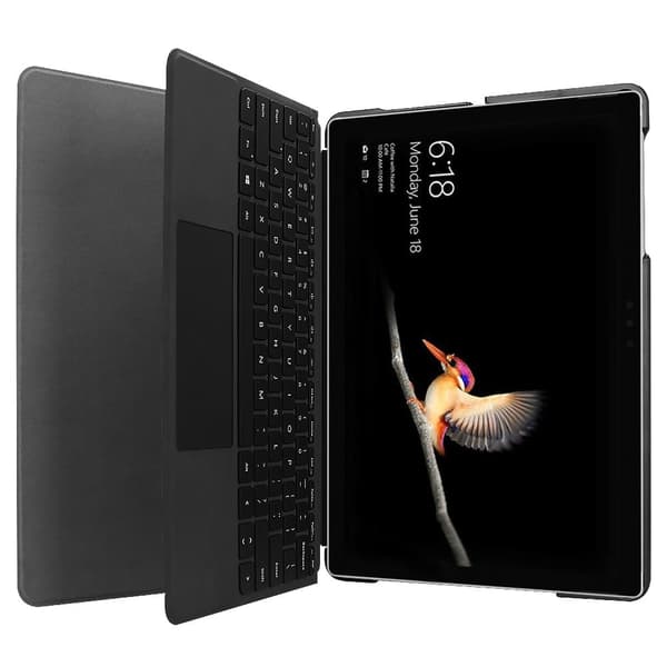 Microsoft Surface Go 3 (8V6-00004) mønstertrykk PU-skinnveske - Malt Mønster Blue