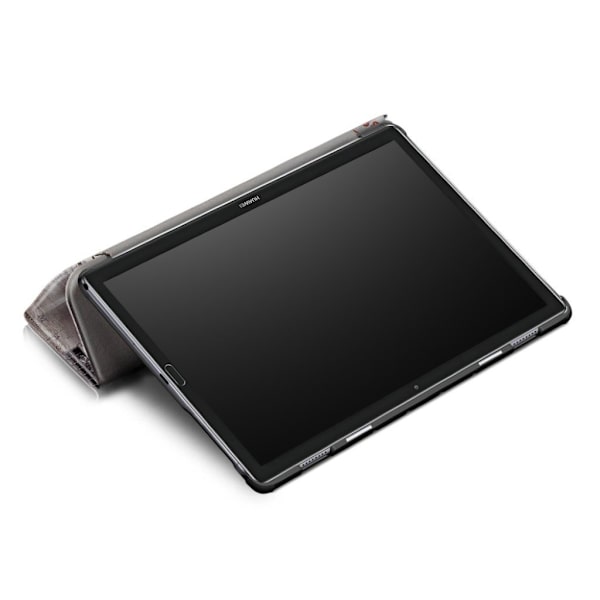 Huawei Mediapad M6 10,8 Tri-Fold Mønster Læretui - Retro Eiffeltårnet Multicolor