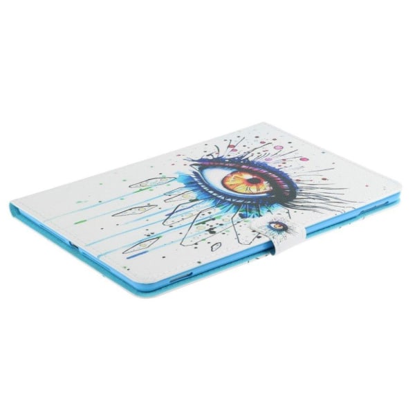 iPad 10.2 (2019) trendy mønstered læder flip etui - Øje Multicolor