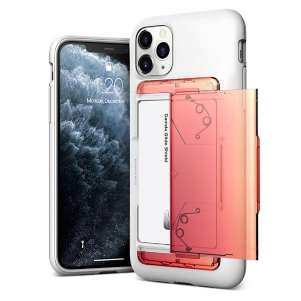 Vrs Design Damda Glide Shield For iPhone 11 Pro Max - Hvit Gul - Peach White