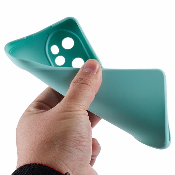 Mikrofiberforet blødt gummi Honor 100 Pro cover - Babyblå Blue