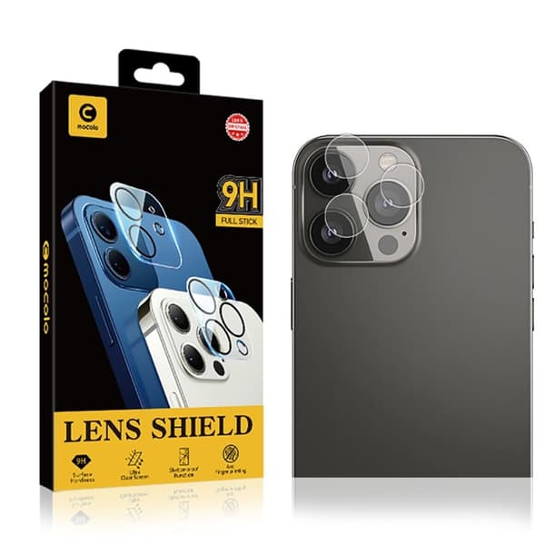 MOCOLO iPhone 13 Pro Max kameralinsebeskyttelse af hærdet glas Transparent
