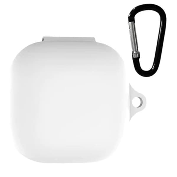 Beats Fit Pro silikoneetui med nøglering - Hvid White