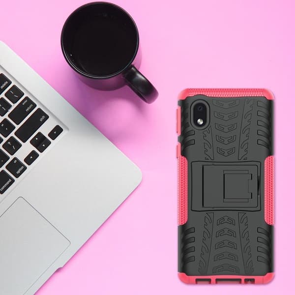 Offroad Samsung Galaxy A01 Core kotelot - Musta / Ruusu Black