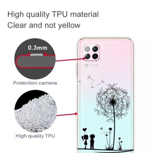 Deco Huawei P40 Lite / Nova 6 SE kuoret - Voikukka Transparent