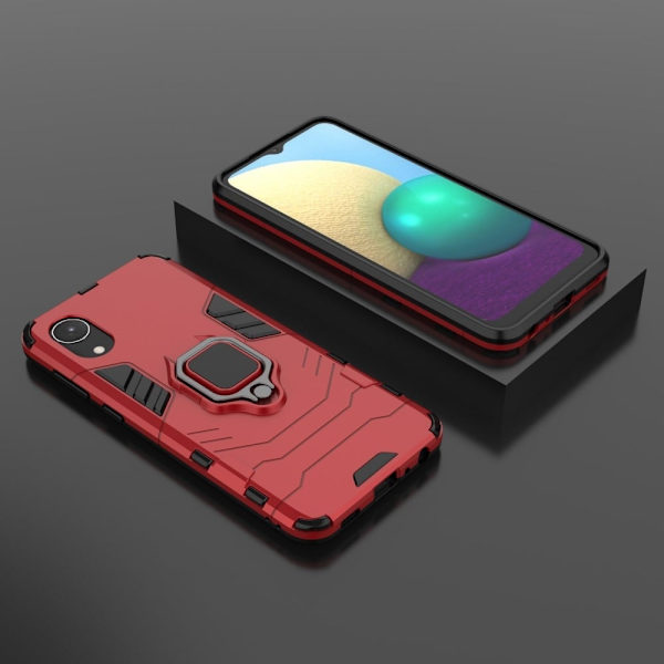Ring Guard-etui - Samsung Galaxy A03 Core - Rød Red