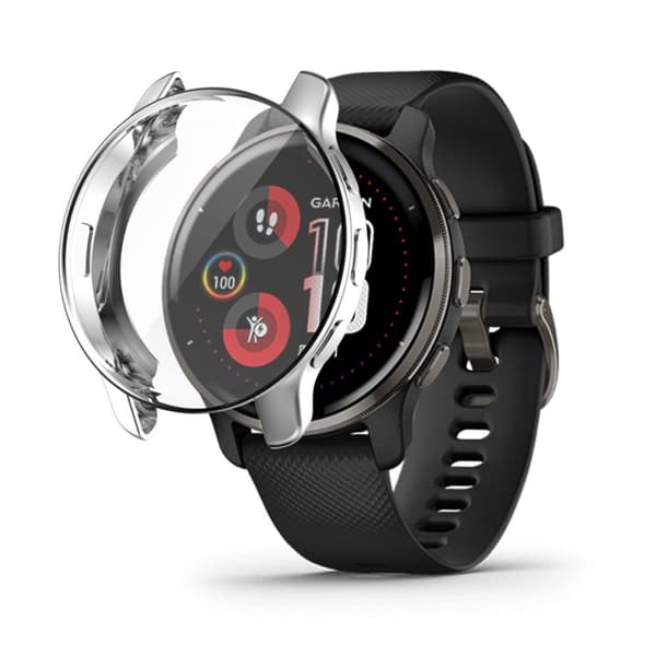 Garmin Venu 2 Plus skyddshölje - Silver Silvergrå