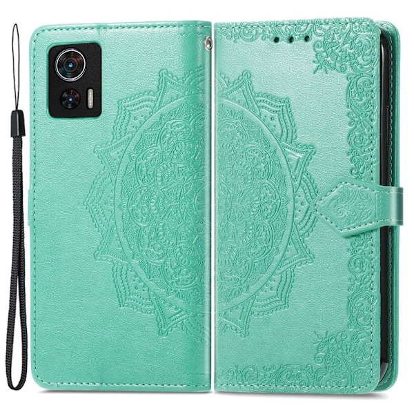 Mandala Motorola Edge 30 Neo Läppäkotelo - Vihreä Green