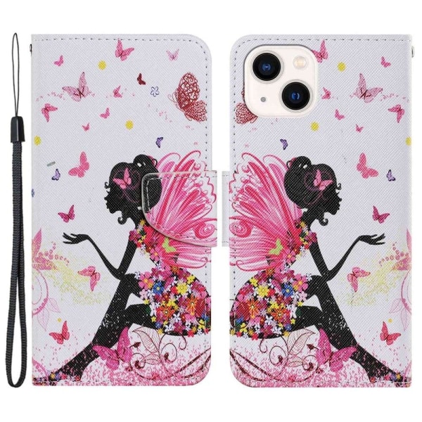 Wonderland iPhone 14 Läppäkotelo - Fairy Pink