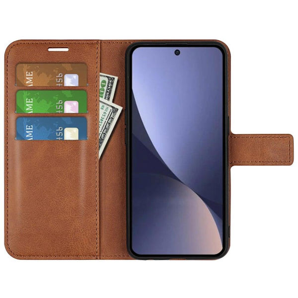 Lompakko Nahkakotelo For Xiaomi 13 - Vaalean Ruskea Brown
