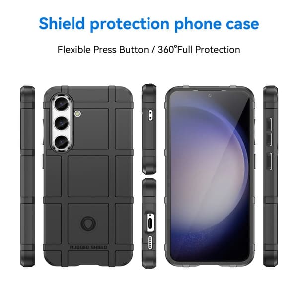 Rugged Shield Samsung Galaxy S24 skal - Svart Svart