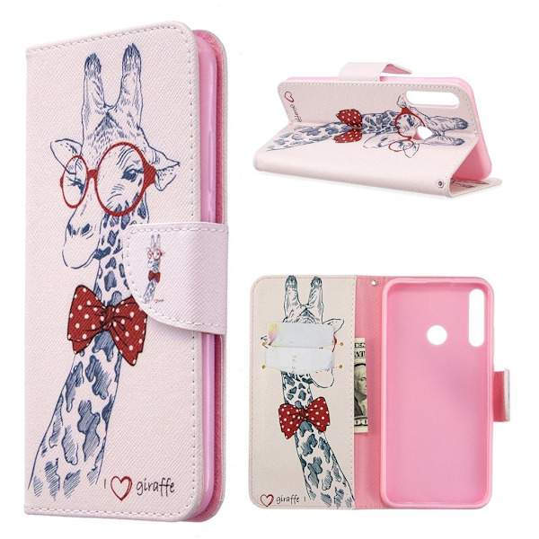 Wonderland Huawei P40 Lite E Etui - Giraf Multicolor