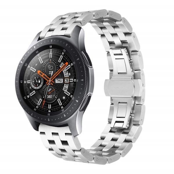 Samsung Galaxy Watch (42mm) rustfrit stål Urrem - Sølv Silver grey
