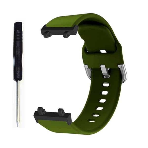 Amazfit T-Rex 2 klockarmband i flexibel silikon - Militärgrön Grön