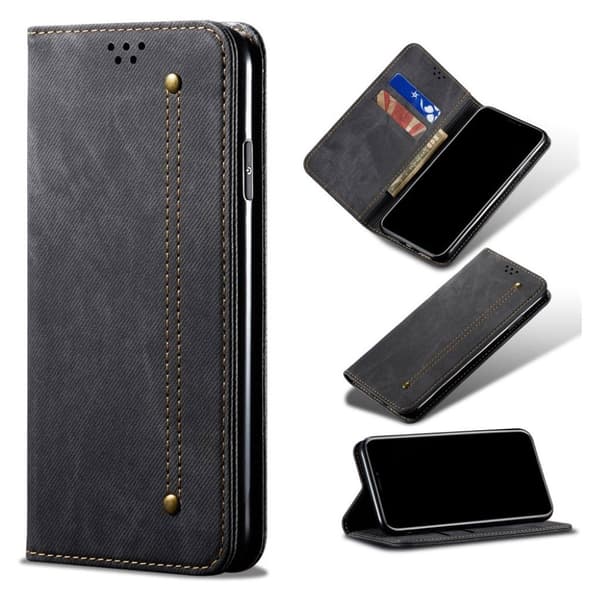 Jeans Xiaomi Redmi K30 / K30 5G etui - Sort Black