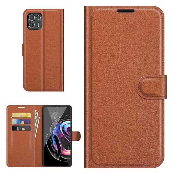 Classic Motorola Edge 20 Lite fodral - Brun Brun