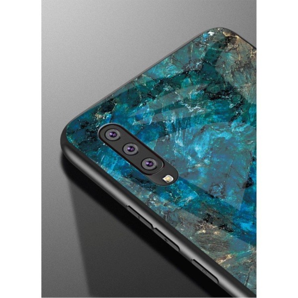 Fantasy Marmor Samsung Galaxy A50 skal - Smaragd Grön