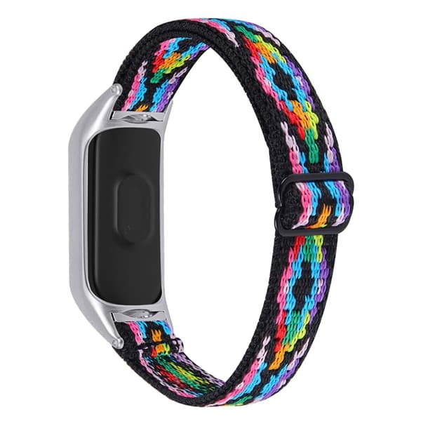 Xiaomi Mi Smart Band 4 / 3 nylon elastisk urrem - Flerfarvet Multicolor