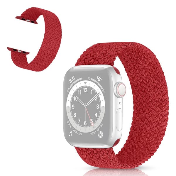 Apple Watch Series 6 / 5 44mm braid themed rem - rød Red