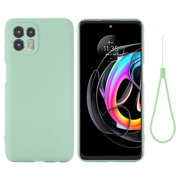 Matte Liquid Silikone Cover til Motorola Edge 20 Lite - Grøn Green