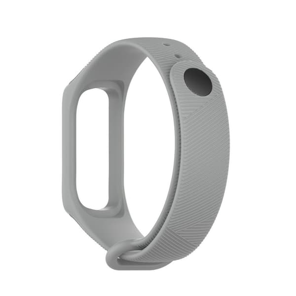 Samsung Galaxy Fit E Tvillkonstruksjon Silikon Klokkereim - Grå Silver grey