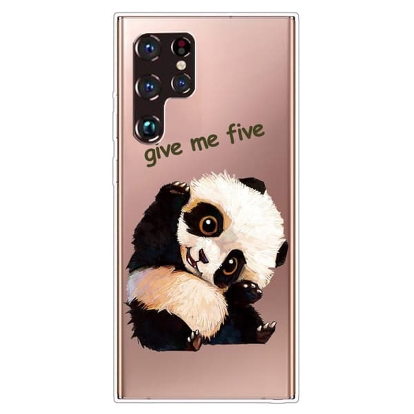 Deco Samsung Galaxy S22 Ultra Suojakotelo - Panda Multicolor