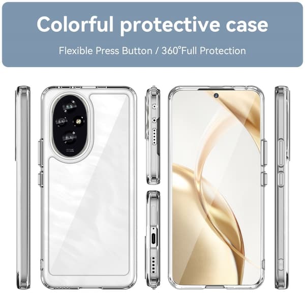 Blødt og mat Honor 200 cover - Transparent Transparent