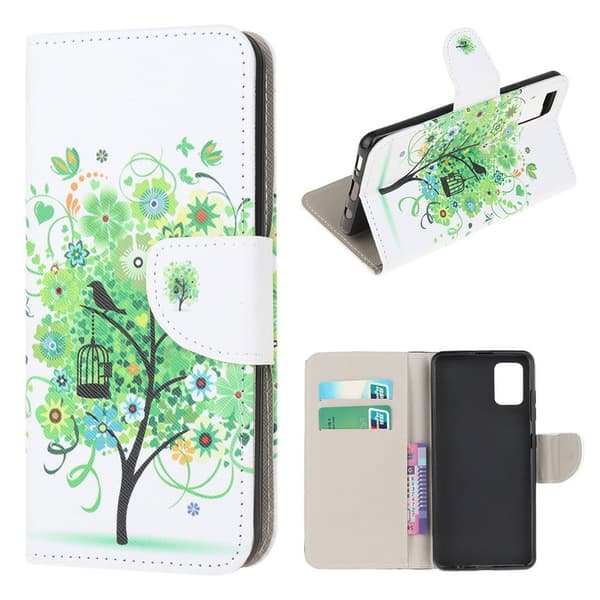 Wonderland Xiaomi Redmi Note 10S / Xiaomi Redmi Note 10 flip kuoret - Vihreä Puu Green