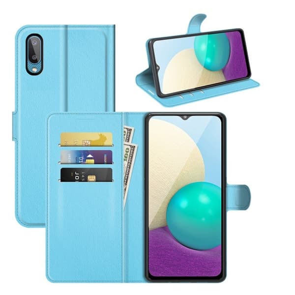 Classic Samsung Galaxy A02 Flippetui - Blå Blue