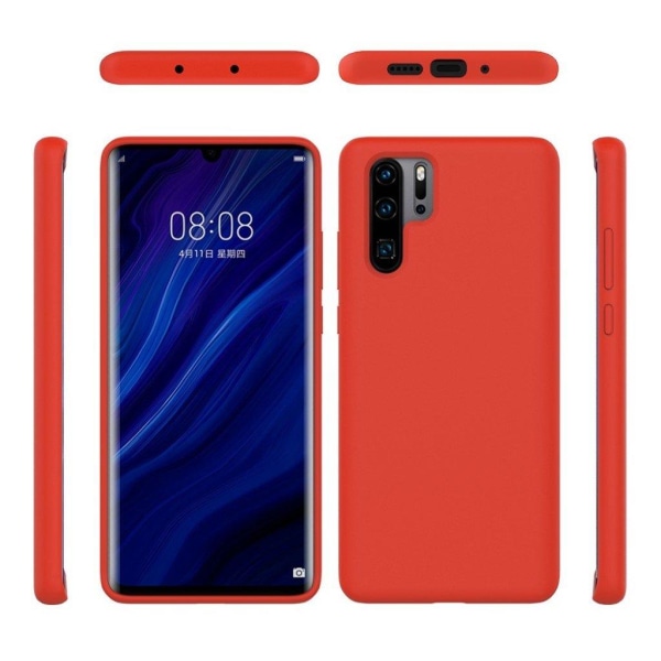 Huawei P30 Pro enkelt silikonskal - Röd Röd