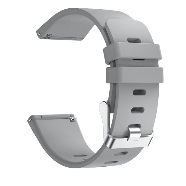 Trendikäs vaihtoranneke Fitbit Versa-kellolle - Harmaa Silver grey