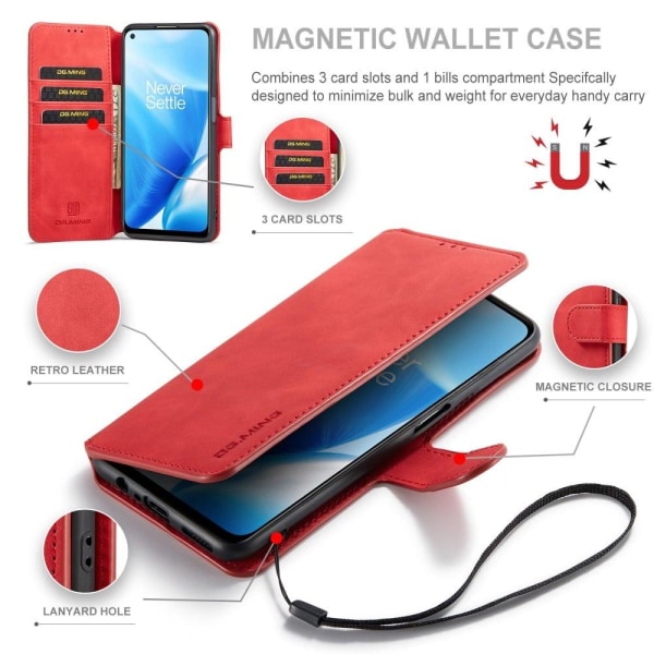 DG.Ming OnePlus Nord N200 5G Retro Etui - Rød Red