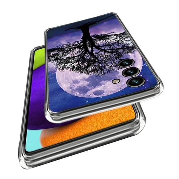 Deco Oppo A15 deksel - Katt Og Sommerfugl Blue