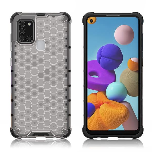 Bofink Honeycomb Samsung Galaxy A21s Etui - Hvid White