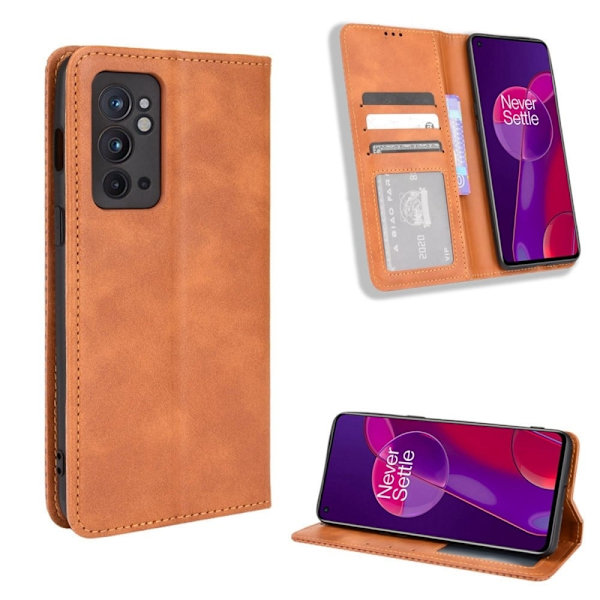 Bofink Vintage OnePlus 9RT 5G Læder Etui - Brun Brown