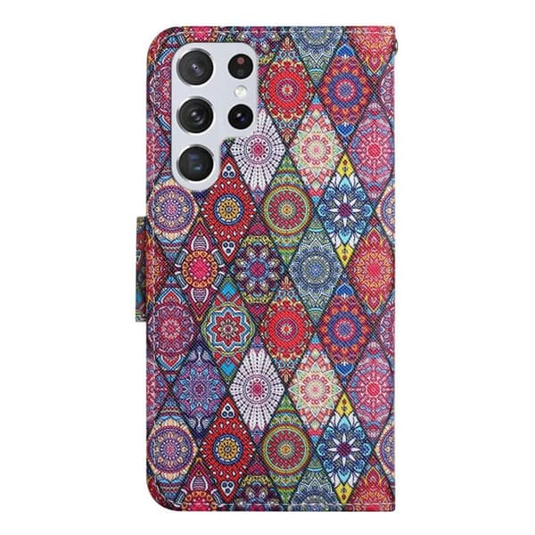 Wonderland Samsung Galaxy S23 Ultra Flippetui - Kaleidoscope Multicolor