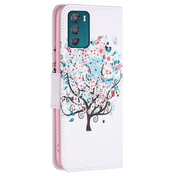 Wonderland Motorola Moto G42 Flippetui - Blomst Tre Multicolor