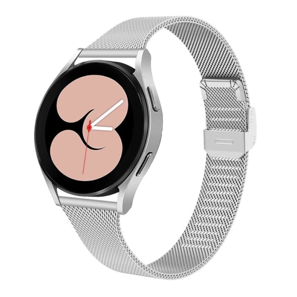 20mm milanese ruostumattomasta teräksestä valmistettu ranneke Samsung Galaxy Watch 4 - Hopea Silver grey