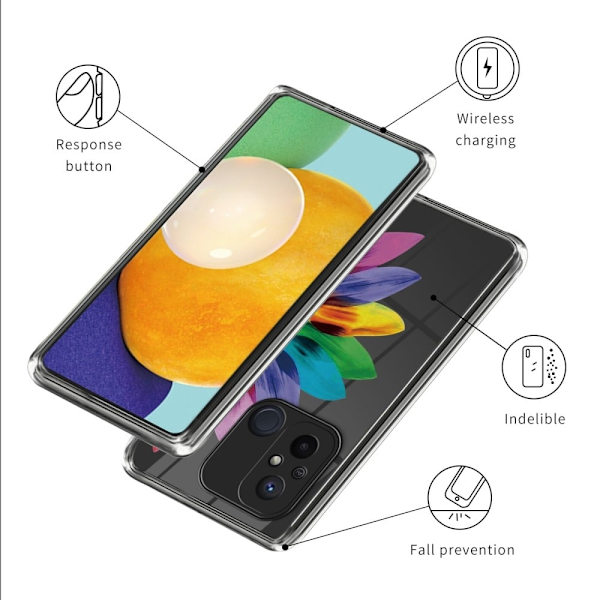 Deco Xiaomi Redmi 12C cover - Farverig Blomst Multicolor