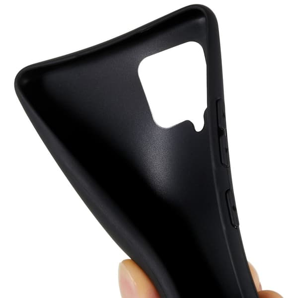 Blødt og mat cover til Samsung Galaxy A42 5G Black