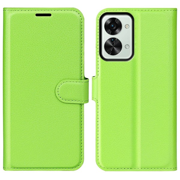 Klassisk OnePlus Nord 2T flip etui - Grøn Green