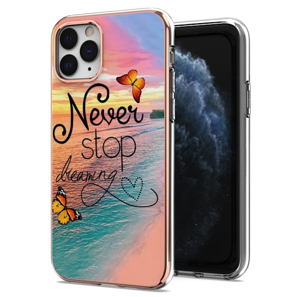 Marble iPhone 11 Pro Etui - Never Stop Dreaming Multicolor