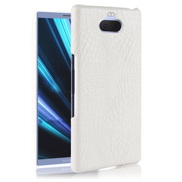 Sony Xperia 10 Plus krokodille etui - Hvid White