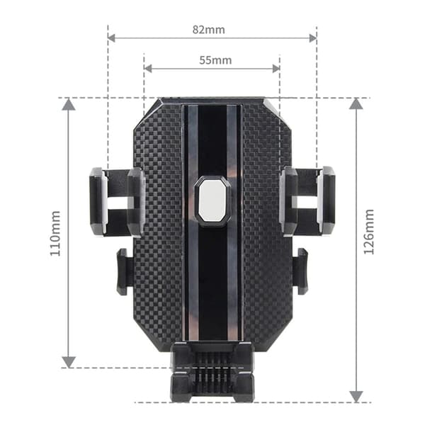 Universalholder for biltelefon med luftuttak Black