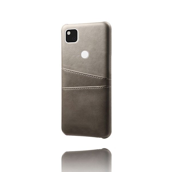 Dual Card cover - Google Pixel 4a - Grå Silver grey