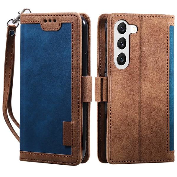 Suburbian läder Samsung Galaxy S23 fodral - Blå Blå
